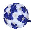 European & American Elegant Ribbon Flower Bridal Bouquet – Beaded Five-Flower Design