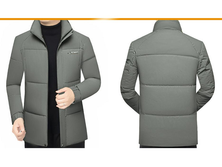 2025 Stylish Cotton Stand Collar Jacket: Winter Business Casual Outerwear for Men
