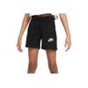 Logo Print Drawstring Sports Shorts Kids Bottoms Black DA1405-010