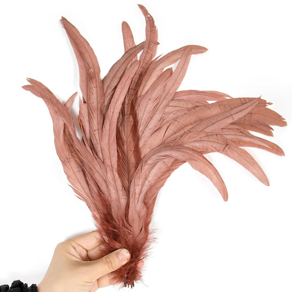 50/100 Stück 25-30cm Hahnenfeder Hochzeitsbasteln DIY Naturfeder Handarbeit Party Feder Karneval Kopfschmuck Dekoration