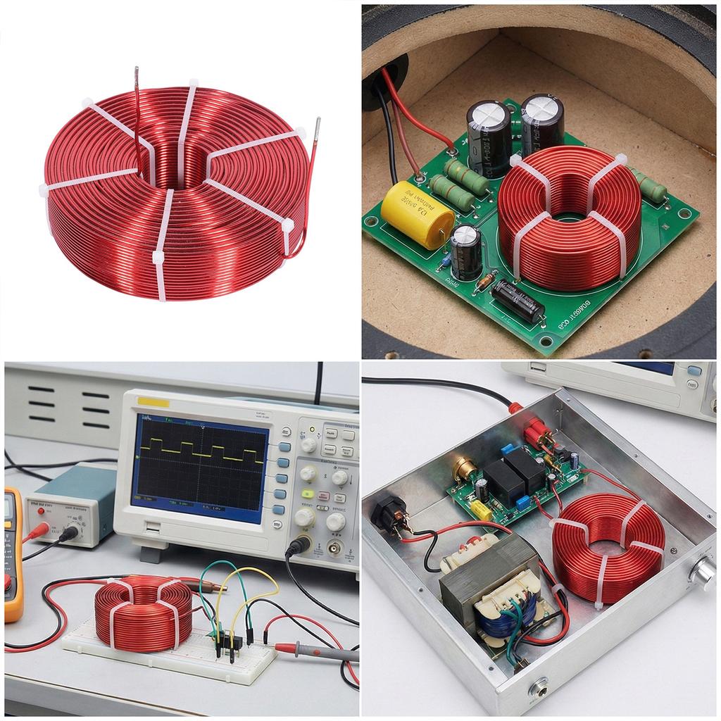 Induttore a Filo di Rame da 1,0 mm Design a Nucleo d'Aria per Filtro Crossover di Altoparlante Eliminazione della Saturazione Magnetica Miglioramento della Dinamica