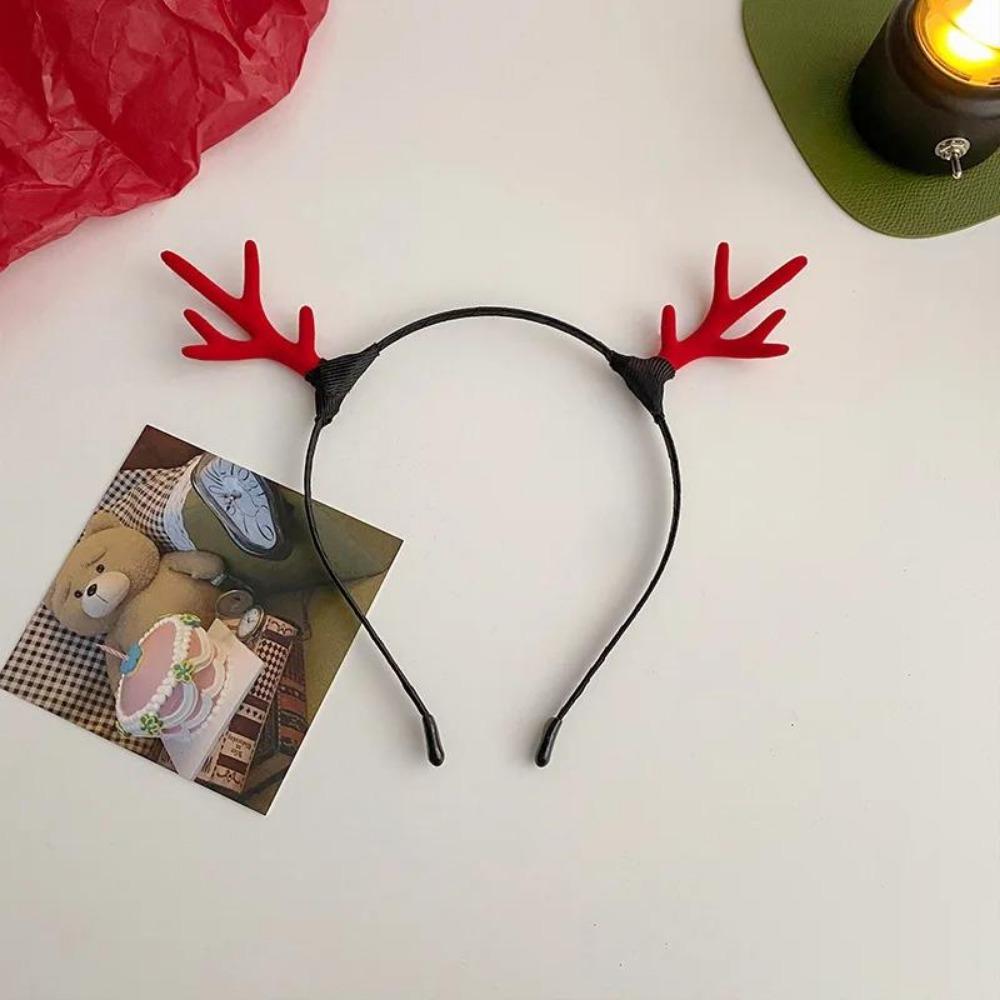 Vánoční Paroží Jelení Roh Čelenka Ženy Dívky Kočičí Uši Vlasová Obruč Pokrývka hlavy Vílí Kostým Pokrývka hlavy Čelenka Vlasová Gumička