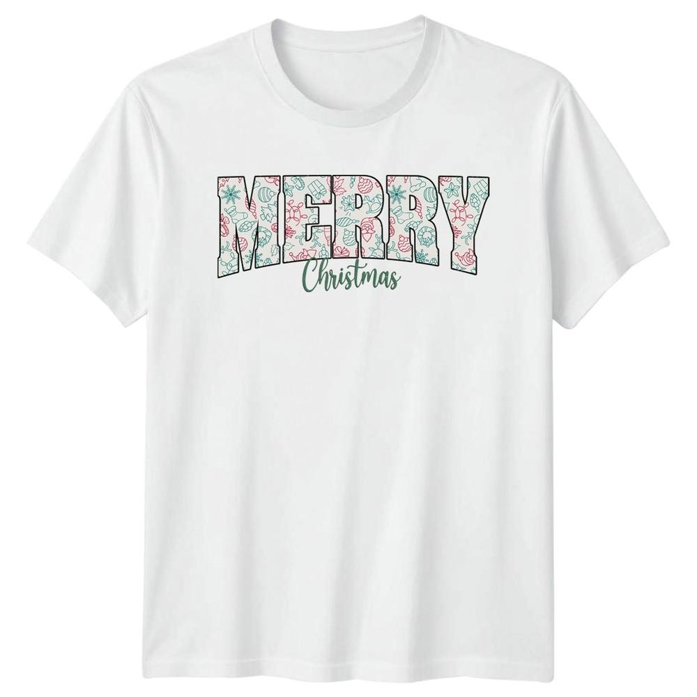 Merry Christmas Holidays Festive Graphic Unisexs Unisexs Tee S