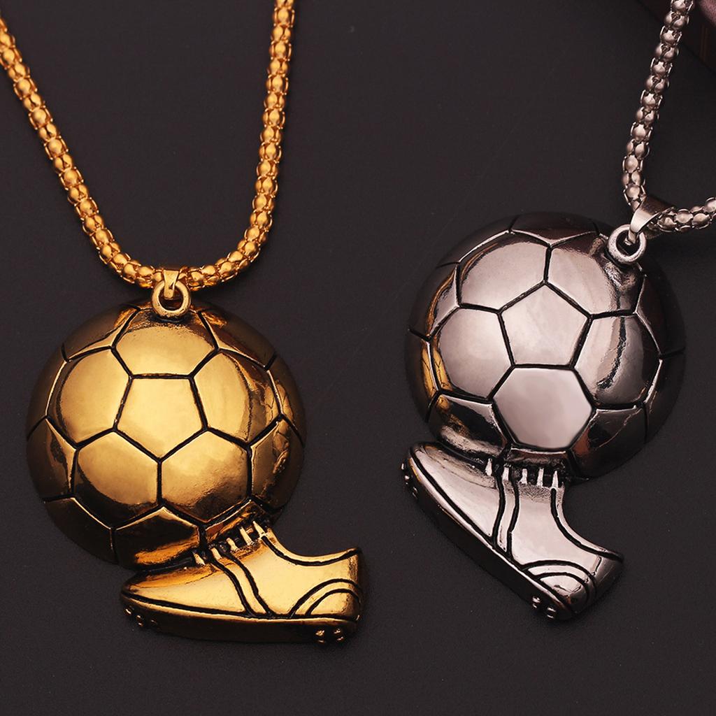 Football Pendant Sports Men's Ball Accessory Jewelry Hip-hop Retro Male Fitness Accessory