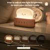 Mini lampada da tostapane con luci notturne per bambini, arredamento carino per la camera da letto, soggiorno, sala da pranzo, desktop