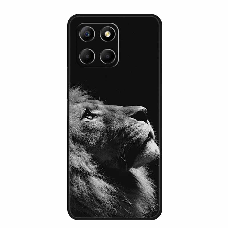 For Honor 400 Smart Case Phone Cover Lion Wolf Black Silicone TPU Soft Back Cover Cases For Honor 400 Smart Case Coque Fundas