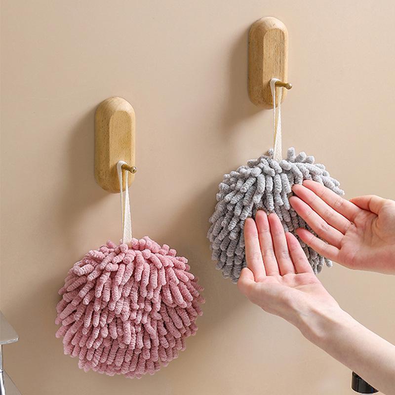 Hand Towel - Chenille Quick-Drying Absorbent Towel for Kitchen & Bathroom, Hangable Design