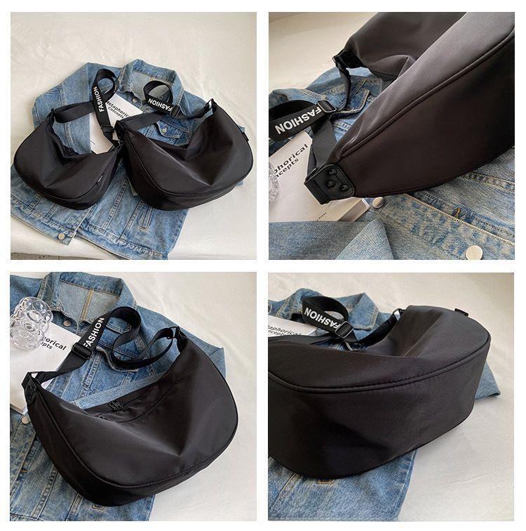 2025 Αδιάβροχη Τσάντα Ντενιέ Oxford Ημισελήνου Σχήματος Κινέζικου Ρολού: Στυλάτη Τσάντα Ώμου & Ταχυδρόμου Άνοιξη/Καλοκαίρι