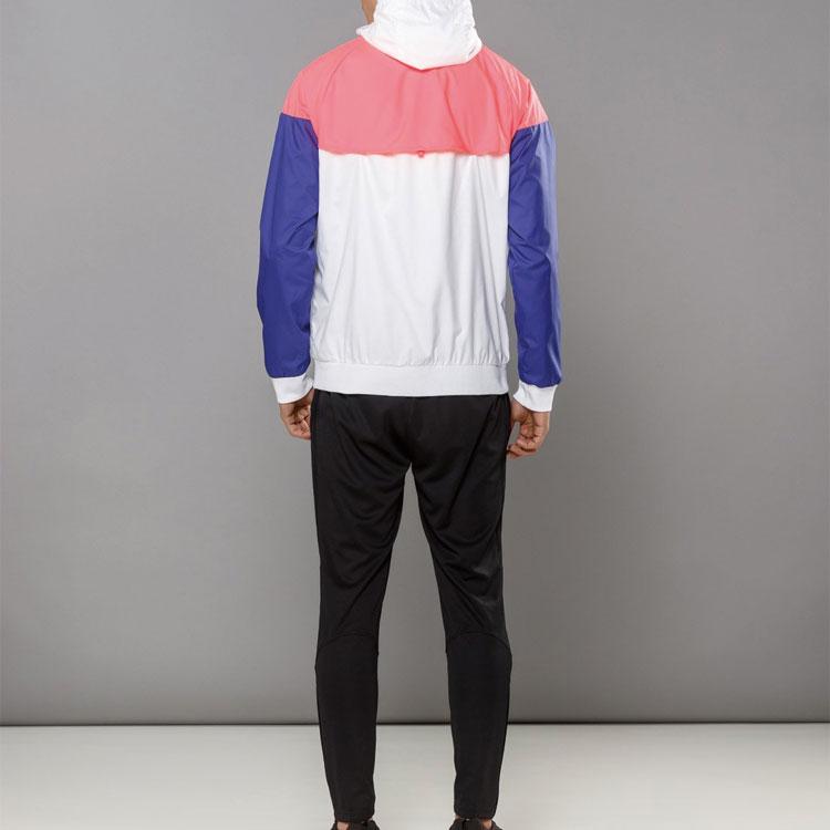 Nike Windrunner Sports Jacket - Color Block Design Men Jackets Blue White Orange 727325-104