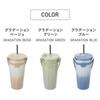 Takeda Corporation [Tumbler with Straw, Insulated, ColdHot] Gradient Green, 9.15 X 9.15 X 19.15 Cm, Straw Tumbler, 480ml, GCGR (STT-480GCGR)