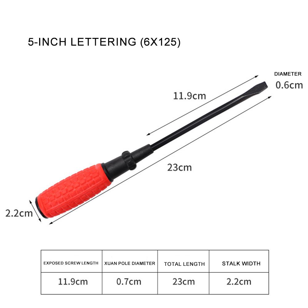 Rękojeść antypoślizgowa pokryta gumą Wkrętak krzyżakowy Mocny magnetyczny Stal 45# 2/3/4/5/6/8 cali