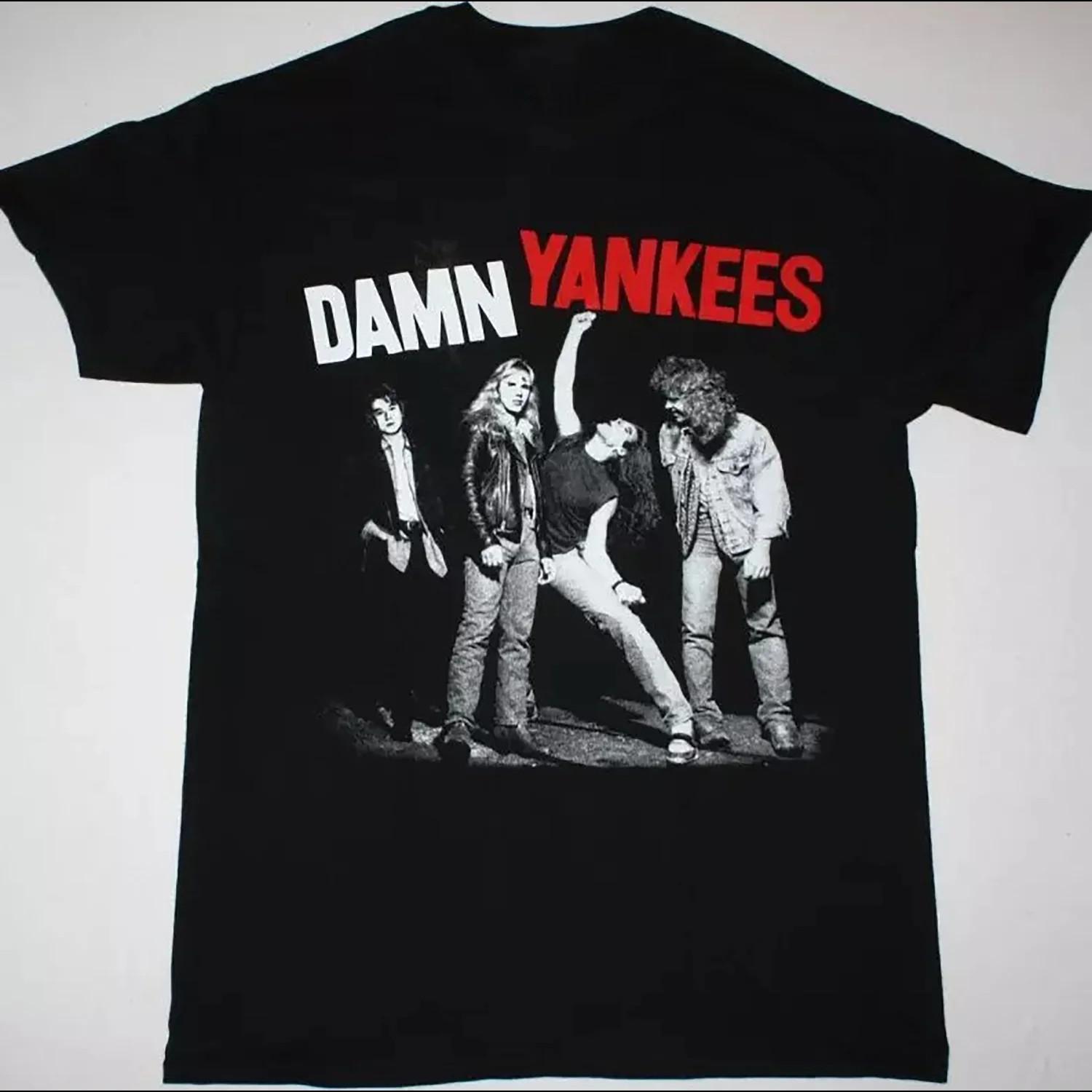 Vtg Damn Yankees Band Tour Concert Cotton Black All Size For Men T Shirt MC003 L