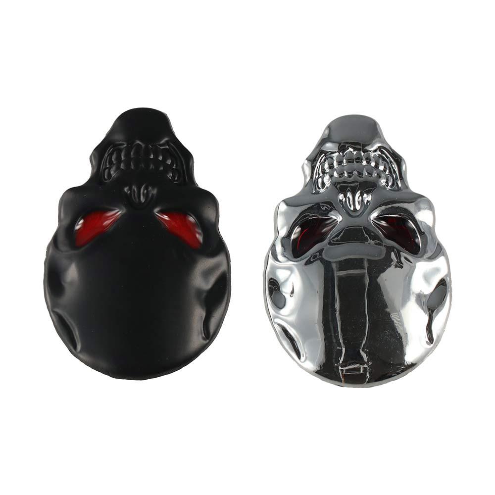 Zinc Zinc Zinc Alloy Skull Skeleton Car Decal 3D Metal 3d Metal Skull Emblem Badge  Car Decoration