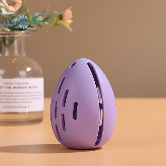 Silikon-Schönheits-Ei-Aufbewahrungskoffer, kompakt, tragbar, staubdicht, atmungsaktiv, Aufbewahrungskoffer für Make-up-Puff-Halter