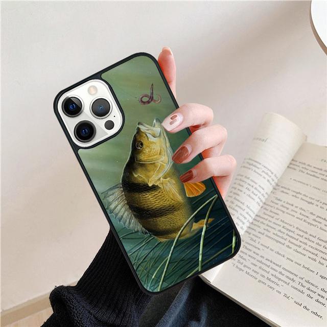 Basic Carp Fishing Rubber Phone Case Cover For iPhone 17 Air 15 16e 14 13 12 Pro Max 11 Pro Max Plus Coque Shell
