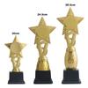 20/24.5/28.5cm Trophy Fidget Toys Plastic Trophy Pentagram Star Small Basketball Trophy Durable Material Golden Medal