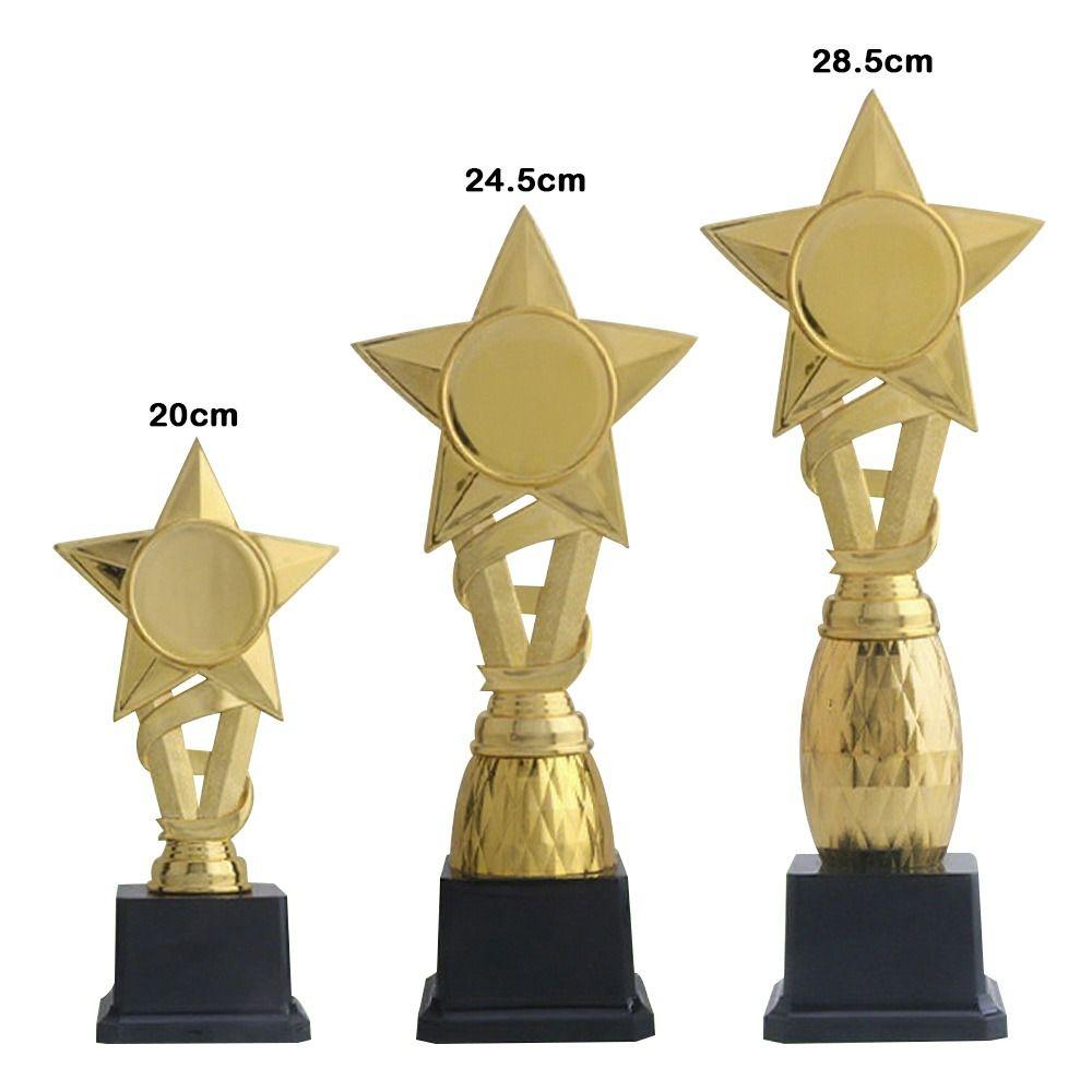 Plastic Trophy Trophy Fidget Toys 20/24.5/28.5cm Small Basketball Trophy  Sports Event