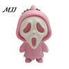 Gothic Skeleton Ornament Mini Screaming Keychain Pendant, 3D Printed Halloween Skull Model Hanging Decor, Backpack Schoolbag Purse Bag Charm
