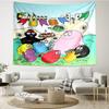 Barbapapa Print Tapestry, Backdrop, Easy Setup, Ideal for Bedroom, Office & Living Room, with Aesthetic Wall Hanging Decor.