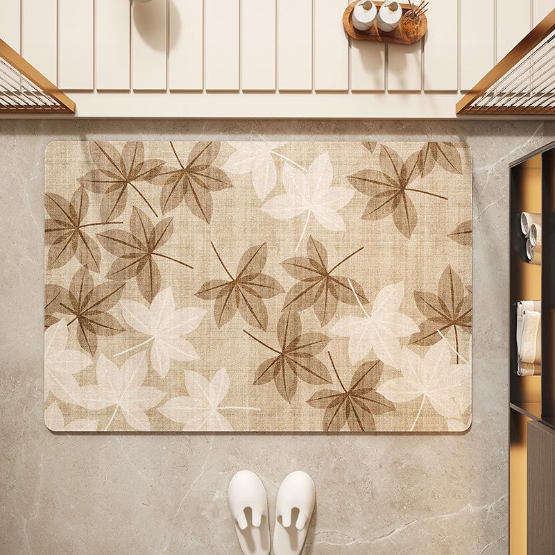 Quick-Drying Non-Slip Diatomaceous Earth Bathroom Mat: Absorbent, Washable, Dirt-Resistant Floor Mat
