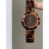 Niche High-end White Women's Watch Leopard Print Expensive Design Tortoiseshell Retro Simple Quartz Watch