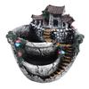 Fairy Garden Plant Pot   Landscape Resin Planter   Decor for Succulents Plants with Small House Ornament Outdoor Indoor Balcony Decor