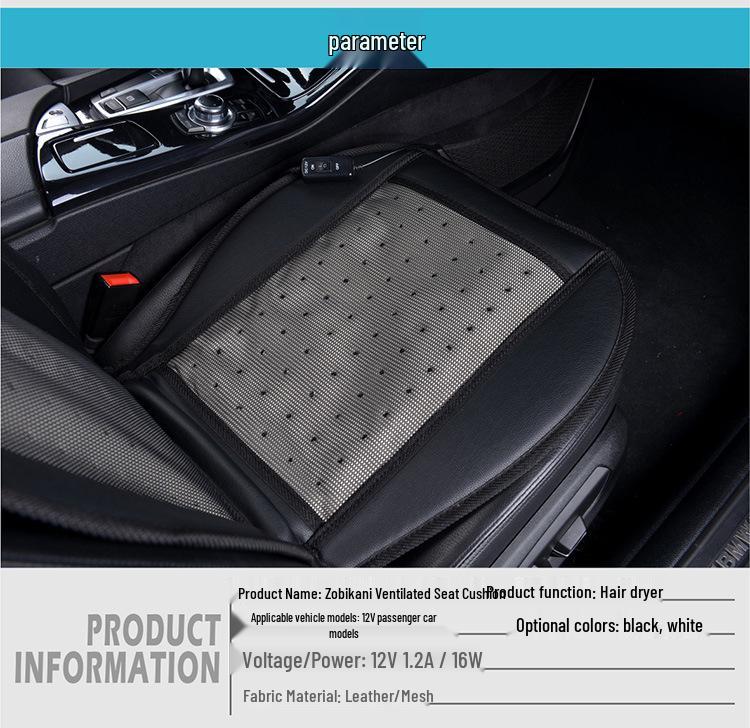 Sommer-Belüftungskissen für Autositz mit Kühlgebläse und atmungsaktivem Design