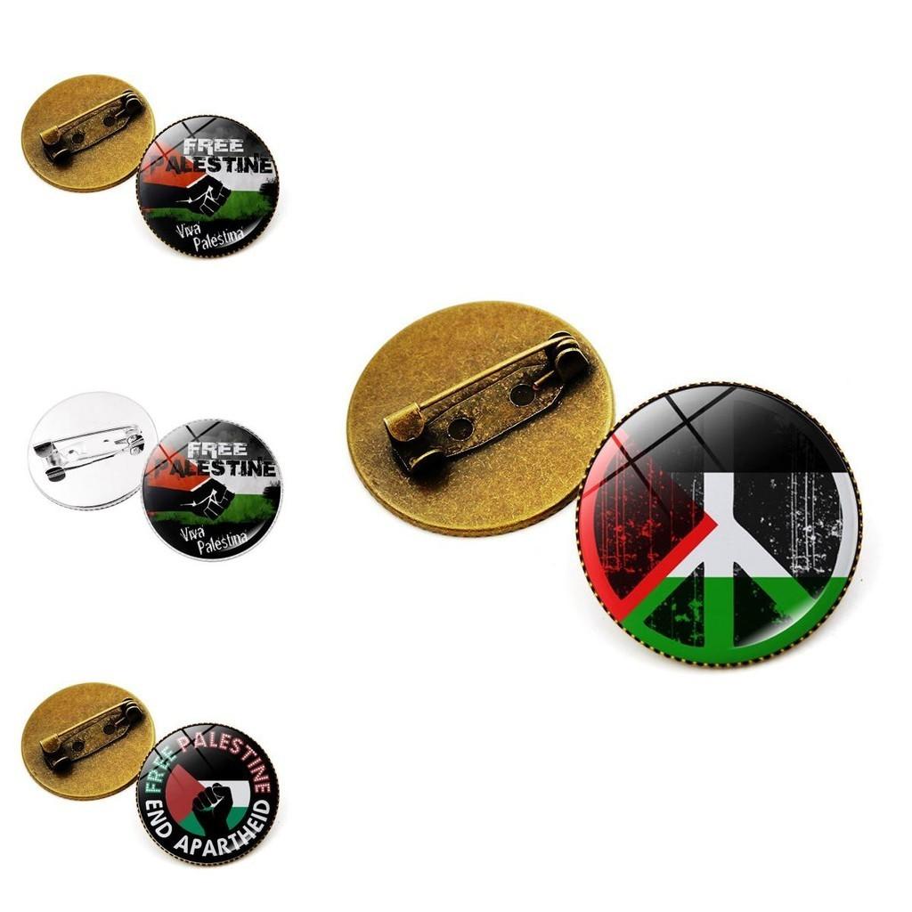 Premium Zinklegierung Palästina Flagge Brosche Anstecknadel Einzigartiges und stilvolles Accessoire für Taschen und Schmuck Großhandel