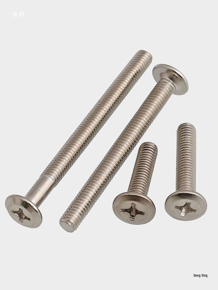 Galvanized M6M8 Countersunk Flat Round Head Furniture Screws Bolts (Sizes: 16-100mm)