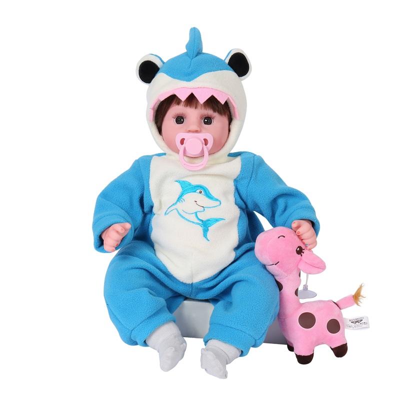 Large Rebirth Doll Realistic Speaking Baby Doll Soft Vinyl For Kids Dress Up Gift Ideal For Girls