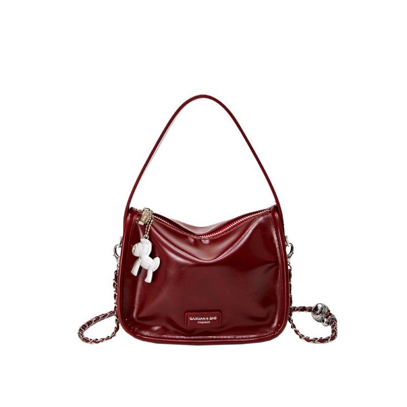 

This new silver small bag women s new fashionable versatile chain oblique span bag portable small bag бордовый