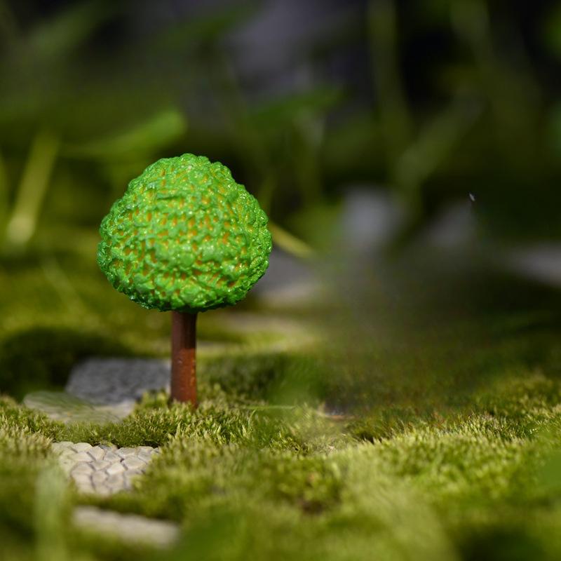 

Микро-ландшафт Мох Суккулентный Сад Ландшафтный Дизайн Имитация Зеленых Деревьев Маленькие Кусты Смола Украшения 2Cm large