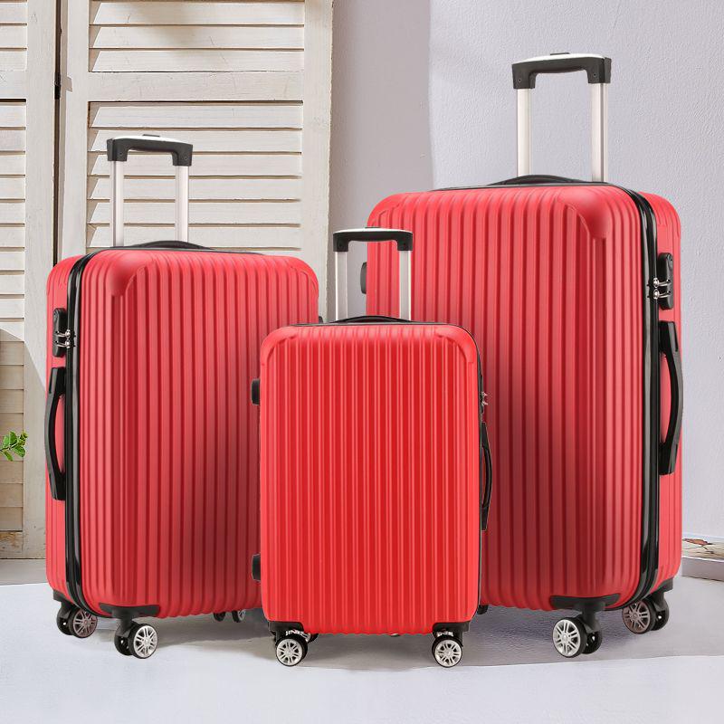 Sturdy and Durable Three-Piece Luggage Set with Anti-Collision Corners: 20, 24, 28 Inch Sizes