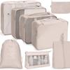 Waterproof 8-Piece Travel Storage Bag Set for Business Trips, Large Capacity