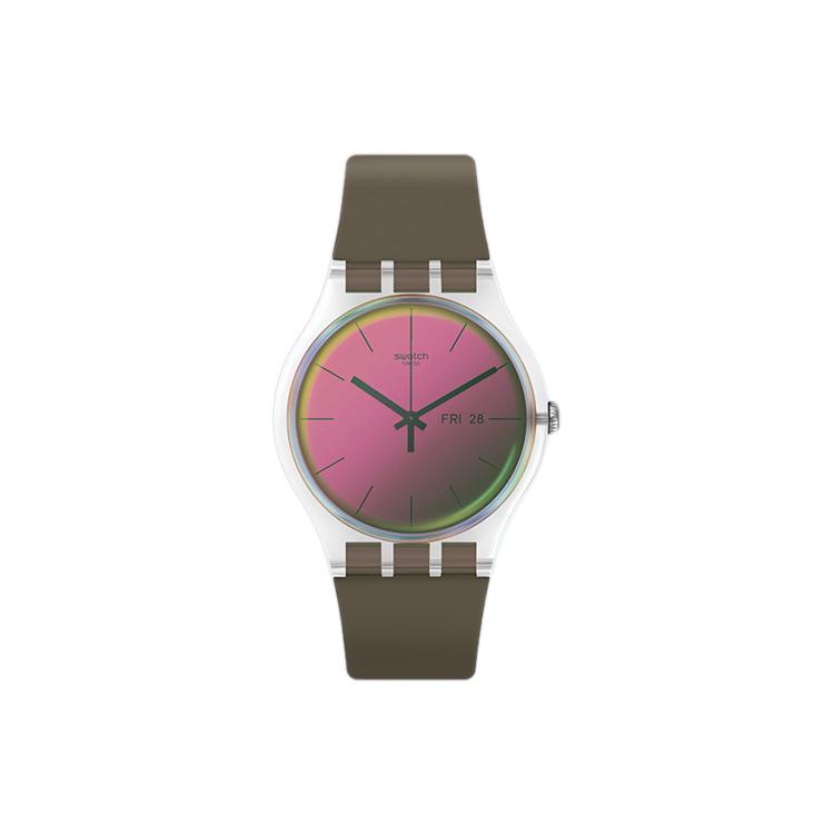 

SWATCH Unisex 47.4mm Pink Watch SUOK714 SUOK714 Mist Gray Aurora