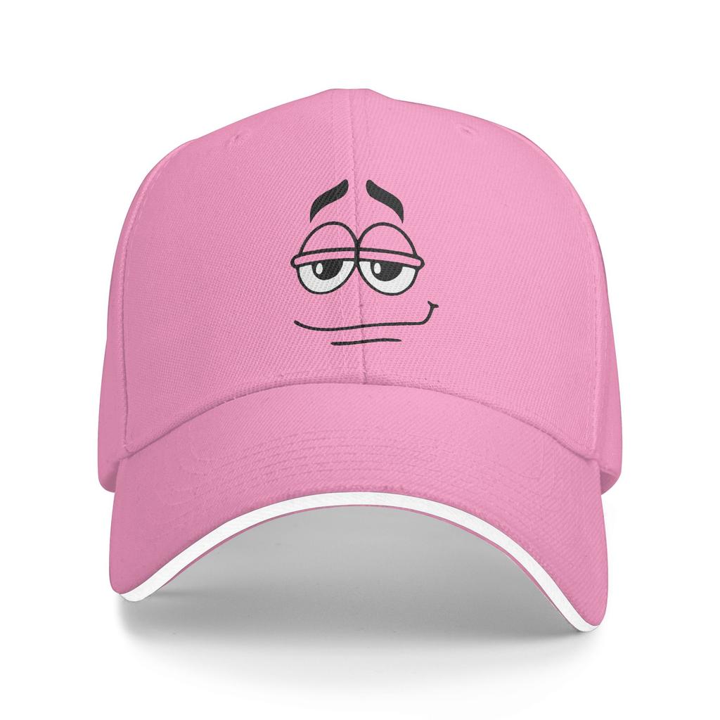 Custom Punk Unisex Cartoon Chocolate Red Candy Face Baseball Cap Adult Adjustable Dad Hat for Unisex WoUnisex Hip Hop Snapback Caps