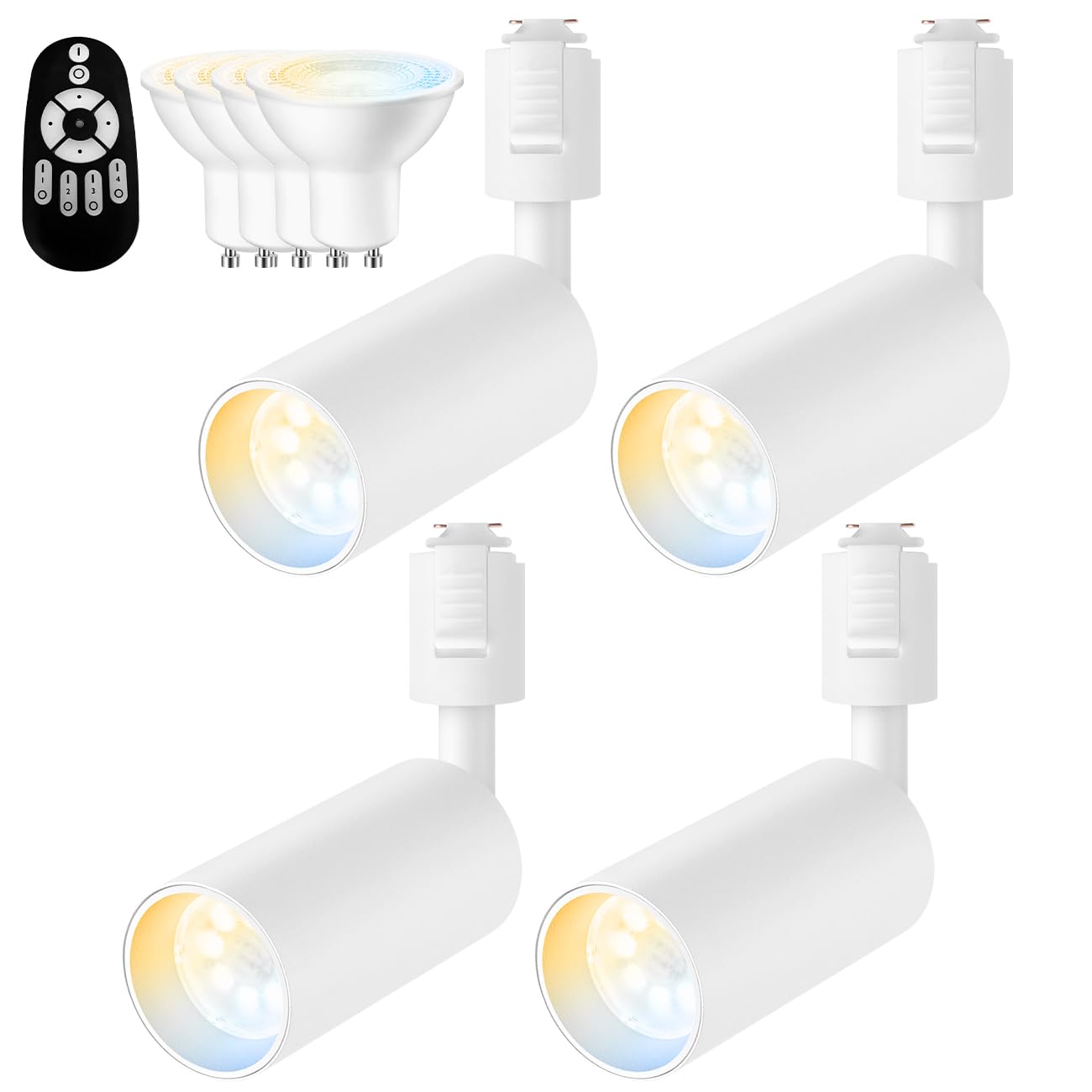 

LVWIT LED Spotlight for Duct Rails, Dimmable and Color-Adjustable, 60W Equivalent, 700LM, 6W, Built-in LED, Easy Installation, Ceiling Light,