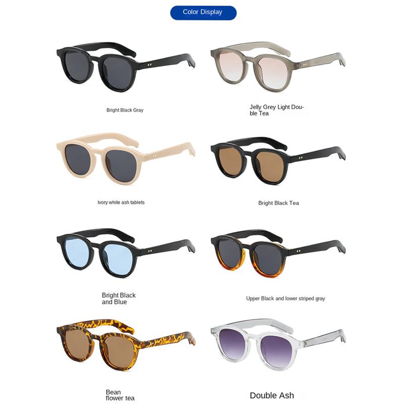Retro Round Sunglasses Women Men Classic UV400 Sun Glasses Designer Brand Driving Commute Fashion Simple