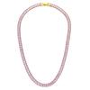 E.B.belle Luxury Christmas Jewelry Gift For Ladies Square Tennis Chain Choker Necklace Green Pink White Black Crystal Necklace