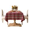 Vintage Cotton And Linen Plaid Tablecloth Christmas Party Decorative Tablecloth Rectangular Dining Table Cloth Coffee Table Cover Cloth