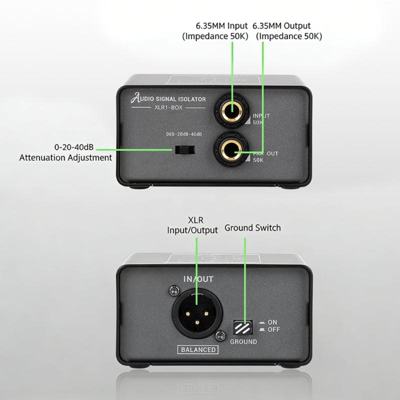 Sound Isolators with 3 Adjustable Gains Levels High Accuracy for Removing Current & in Mixer & Electric Guitars