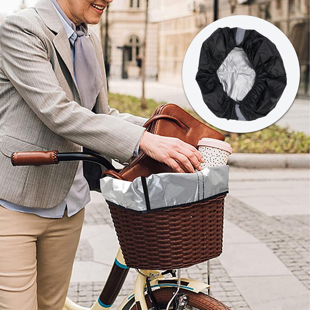 Cycle Basket Liner Water Proof Front Protective Lining Rainproof Cover for Outdoor Travel Backpack Storage