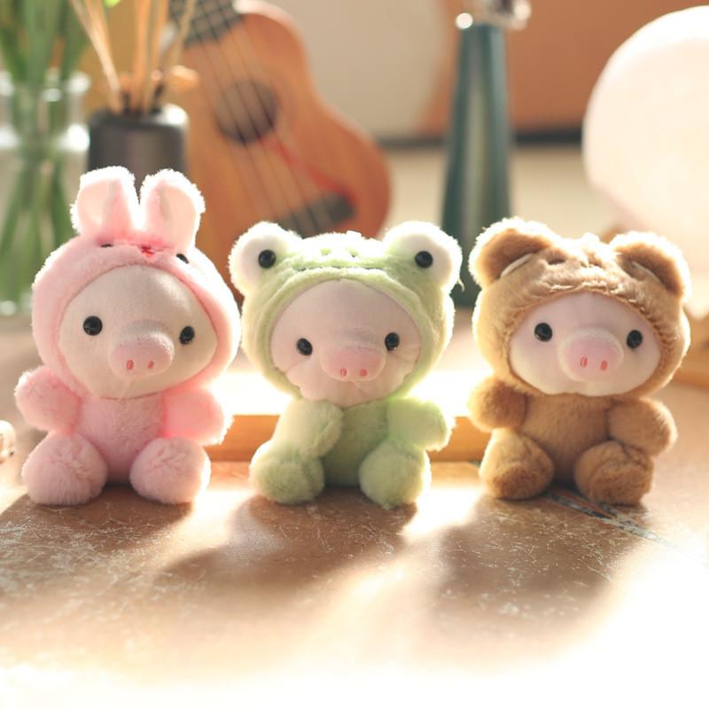 Lovely Pig Plush Keychain Doll Cute Animal Toy For Kids Adorable Charm Bag