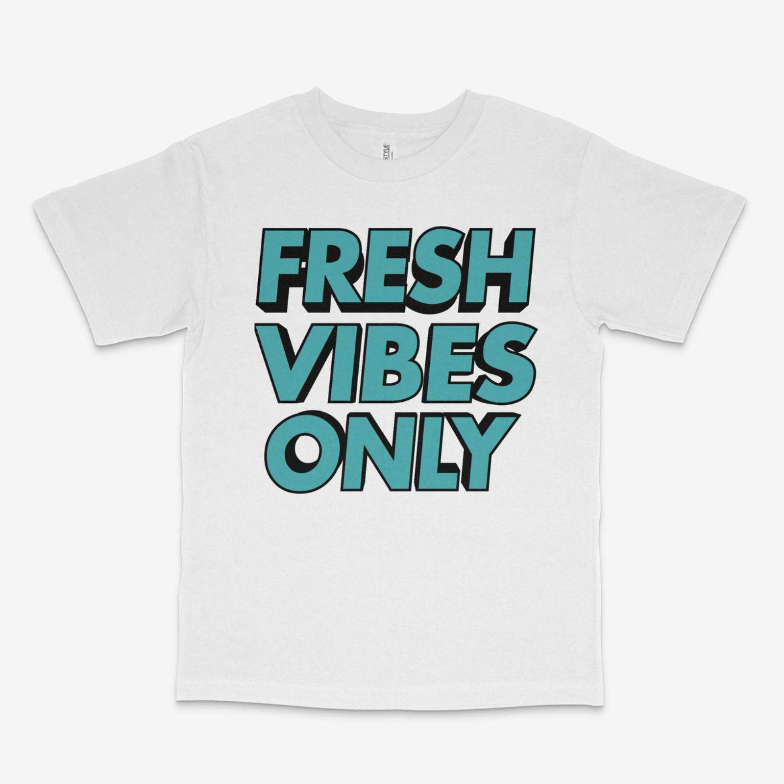 Fresh Vibes White Tee S разноцветный