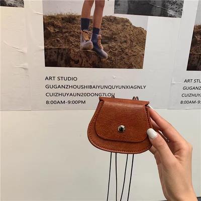 Earphone Bag Neck Type Xiaoxiang Bag New Fashionable Retro Mini Shoulder Bag Crossbody Bag Popular and Simple