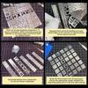 geneX Gunpla Crease Engraving Guide, Set of 2, Etching Guide, Template, Ruler, Plastic Model, Detail Up, Hobby
