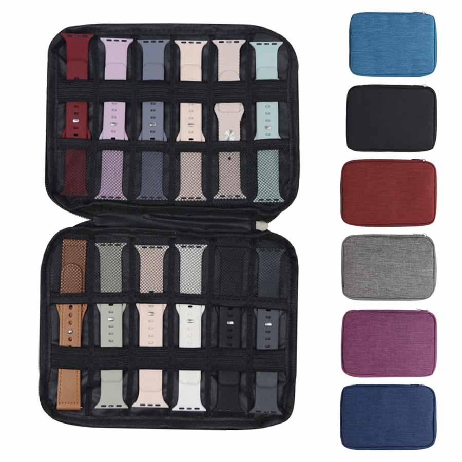 1 pcs Watch Box For Apple watch band series 10 ultra 2 9 se 8 7 Strap Storage Bag case for samsung galaxy watch 7 6 5 4 active 2