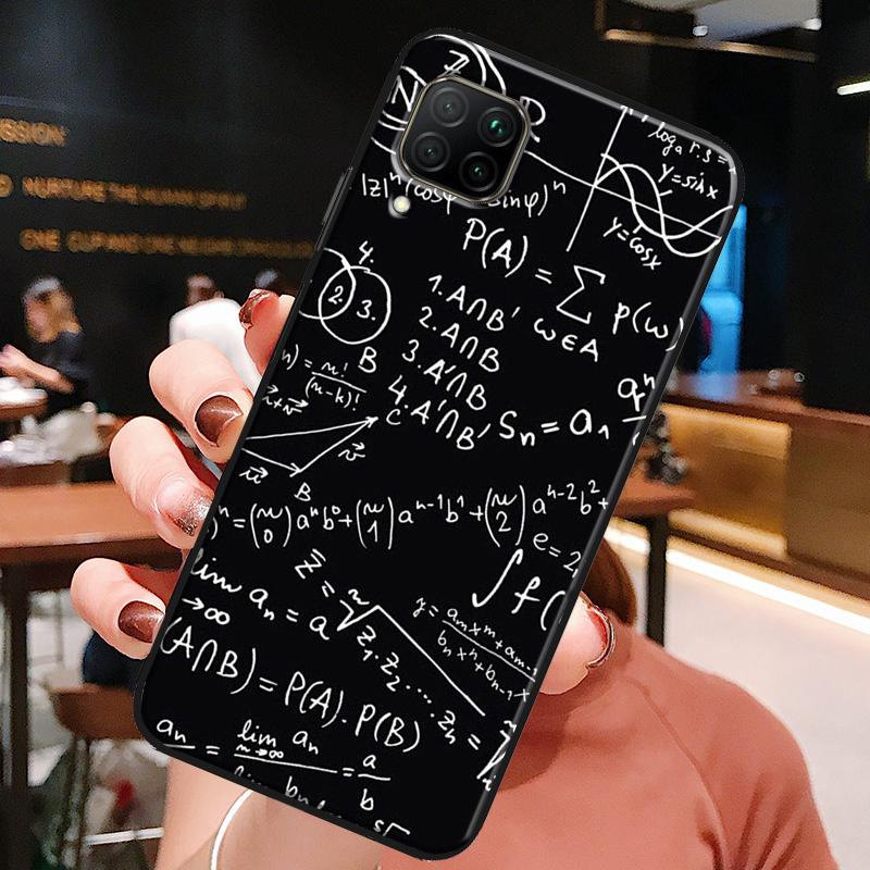 Physics Math Formula Equation For Huawei Honor X8a X7a X9a X8 50 70 90 Lite Magic5 Pro P20 P30 P40 P50 P60 Nova 9 5T Case