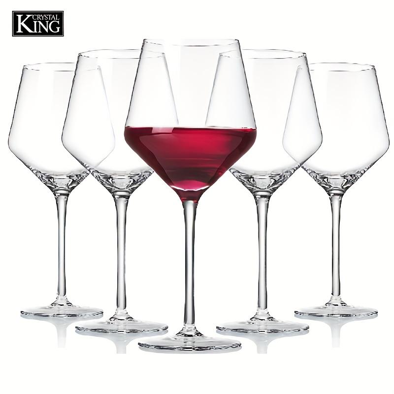 4 Stück/Set B011560 Bleifreies Kristallglas Hochwertiges kristallklares Glas A-Klasse Kristall für Weinproben Hochzeiten Jubiläen oder Weihnachten