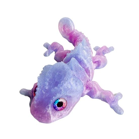 3D-gedrucktes Chamäleon Gelenkiges Flexibles Tierspielzeug mit Beweglichen Gelenken Stressabbau Fidget-Spielzeug für Erwachsene Heim- Büro- Schreibtischdeko